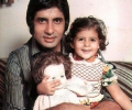 Amitabh Bachchan with Shweta
