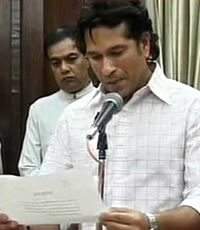 Sachin Tendulkar now an Indian MP