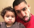 Amir Khan and daughter Lamaisah
