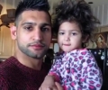 Amir Khan and daughter Lamaisah