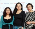 Actors Shobhu Kapoor, Sudha Buchar and Shaheen Khan arrive at Asian Business Awards 2014