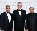 Publisher of the Asian Rich List Shailesh Solanki with Rt Hon Michael Gove MP and billionaire SP Lohia at the Asian Business Aw