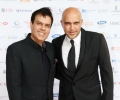 Restaurateurs Arjun and Andy Varma of Chakra arrive at Asian Business Awards 2014