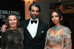 LONDON, ENGLAND - FEBRUARY 20: (L to R) Denise Parkinson, Jayraj Sisodia and Parvinder Shergill attend Celebrating South Asians hosted at BAFTA Piccadilly on February 20, 2026 in London, England. (Photo by Grant Buchanan/Dave Benett/Getty Images for Society O/Product of Culture)