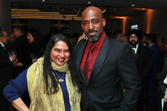 LONDON, ENGLAND - FEBRUARY 20: Ashanti Omkar and Daniel Francis attend Celebrating South Asians hosted at BAFTA Piccadilly on February 20, 2026 in London, England. (Photo by Grant Buchanan/Dave Benett/Getty Images for Society O/Product of Culture)