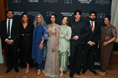 LONDON, ENGLAND - FEBRUARY 20: (L to R) Rahul Sharda, Archana Misra, Geeta Gandbhir, Parvinder Shergill, Sukki Singapora, Luís Hindman, Sufiyaan Salam and Monika Sharma Abbas attend Celebrating South Asians hosted at BAFTA Piccadilly on February 20, 2026 in London, England. (Photo by Grant Buchanan/Dave Benett/Getty Images for Society O/Product of Culture)