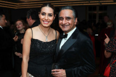 LONDON, ENGLAND - FEBRUARY 20: Anila Dhami Chowdhry and Sanjeev Bhaskar attend Celebrating South Asians hosted at BAFTA Piccadilly on February 20, 2026 in London, England. (Photo by Grant Buchanan/Dave Benett/Getty Images for Society O/Product of Culture)