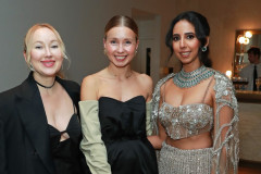 LONDON, ENGLAND - FEBRUARY 20: (L to R) Ksenia Bugrimova, Mariya Vynogradova and Parvinder Shergill attend Celebrating South Asians hosted at BAFTA Piccadilly on February 20, 2026 in London, England. (Photo by Grant Buchanan/Dave Benett/Getty Images for Society O/Product of Culture)