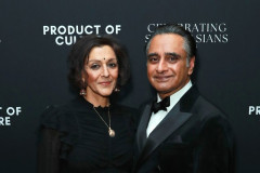 LONDON, ENGLAND - FEBRUARY 20: Meera Syal and Sanjeev Bhaskar attend Celebrating South Asians hosted at BAFTA Piccadilly on February 20, 2026 in London, England. (Photo by Grant Buchanan/Dave Benett/Getty Images for Society O/Product of Culture)