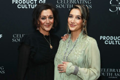 LONDON, ENGLAND - FEBRUARY 20: Meera Syal and Sukki Singapora attend Celebrating South Asians hosted at BAFTA Piccadilly on February 20, 2026 in London, England. (Photo by Grant Buchanan/Dave Benett/Getty Images for Society O/Product of Culture)