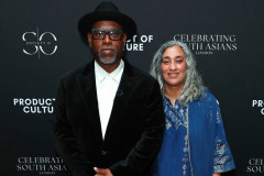 LONDON, ENGLAND - FEBRUARY 20: Nikon Kwantu and Geeta Gandbhir attend Celebrating South Asians hosted at BAFTA Piccadilly on February 20, 2026 in London, England. (Photo by Grant Buchanan/Dave Benett/Getty Images for Society O/Product of Culture)