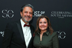 LONDON, ENGLAND - FEBRUARY 20: Ravin J Ganatra and Nina Wadia attend Celebrating South Asians hosted at BAFTA Piccadilly on February 20, 2026 in London, England. (Photo by Grant Buchanan/Dave Benett/Getty Images for Society O/Product of Culture)