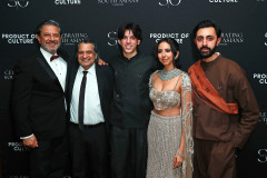 LONDON, ENGLAND - FEBRUARY 20: (L to R) Ravin J Ganatra, Kulvinder Ghir, Luís Hindman, Parvinder Shergill and Gurjeet Singh attend Celebrating South Asians hosted at BAFTA Piccadilly on February 20, 2026 in London, England. (Photo by Grant Buchanan/Dave Benett/Getty Images for Society O/Product of Culture)