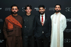 LONDON, ENGLAND - FEBRUARY 20: (L to R) Gurjeet Singh, Luís Hindman, Sufiyaan Salam and Eben Figueiredo attend Celebrating South Asians hosted at BAFTA Piccadilly on February 20, 2026 in London, England. (Photo by Grant Buchanan/Dave Benett/Getty Images for Society O/Product of Culture)