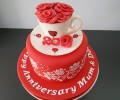 Bridal Lehenga inspires A Spectacular Wedding Cake