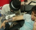indian Tattoo artist at work