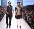Designer Raghavendra Rathore with showstopper Riteish Deshmukh