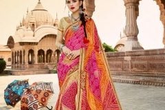 Stunning Bandhej Sarees to Give You a Royal Look