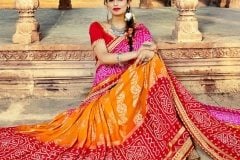 Stunning Bandhej Sarees to Give You a Royal Look