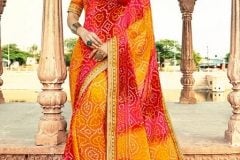 Stunning Bandhej Sarees to Give You a Royal Look