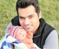 Veena Malik, Asad Bashir Khan and baby Abram
