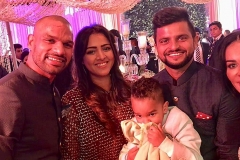 Famous cricketers at the reception