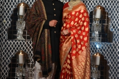 The newly-wedded couple