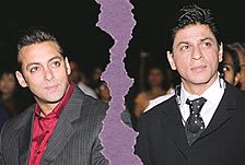 Salman and Shahrukh Khan split