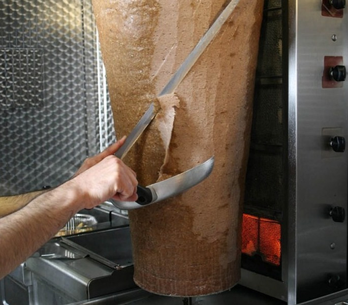 Doner kebabs - what's really in them? - spit