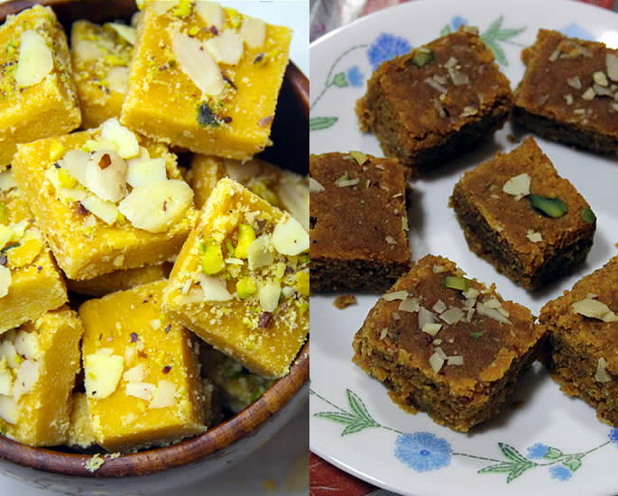 Guide-to-Indian-Sweets Besan Burfi Mohanthal