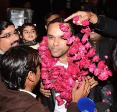 Nair arrives in Pakistan
