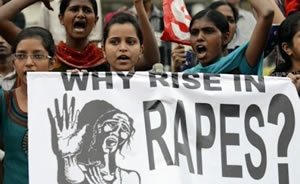 Protest against rapes in India