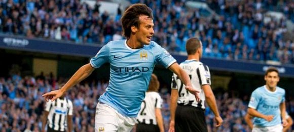 manchester-city vs newcastle-united David Silva