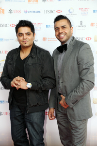 Music producer Rishi Rich and singer Juggy D at the Asian Business Awards 2014