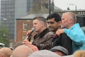 Abdul Rafiq and Tommy Robinson