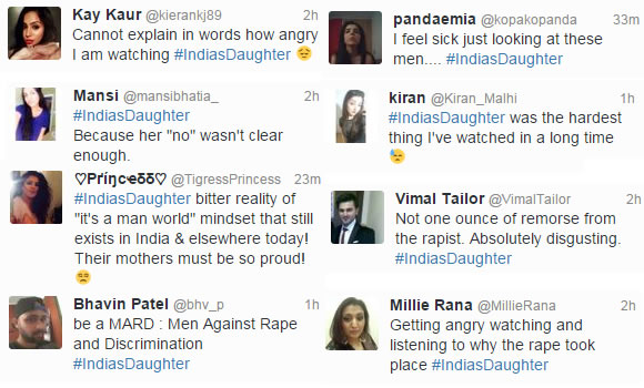 India's Daughter Twitter Reactions