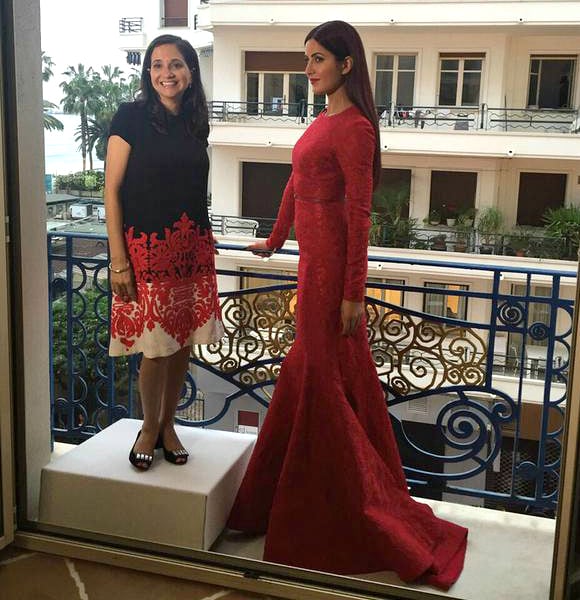Katrina Kaif Stuns in Scarlet gown at Cannes