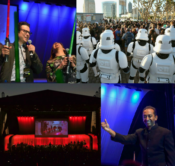 Sameer Patel was the conductor of the San Diego Symphony, who played a surprise Star Wars concert on July 10, 2015.
