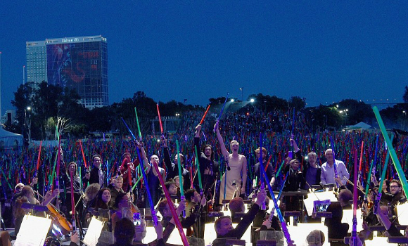 Sameer Patel was the conductor of the San Diego Symphony, who played a surprise Star Wars concert on July 10, 2015.