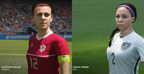 It is the first time an EA Sports video game features international women’s teams.