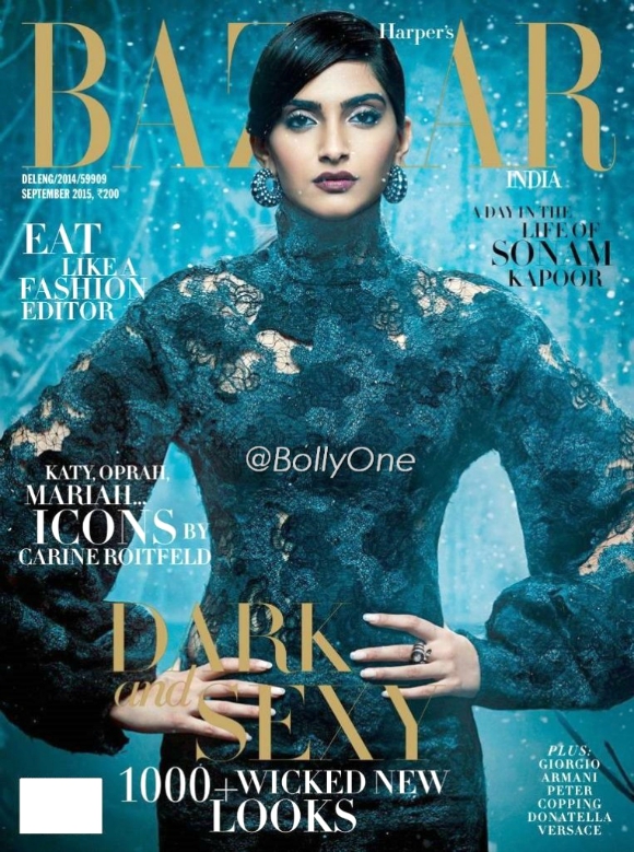 Sonam Kapoor is 'Dark and Sexy' in Harper's Bazaar