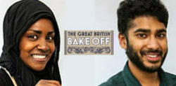 Nadiya and Tamal in Great British Bake Off semis