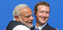 Narendra Modi met with the CEO of Facebook, Mark Zuckerberg to discuss Digital India and social media.