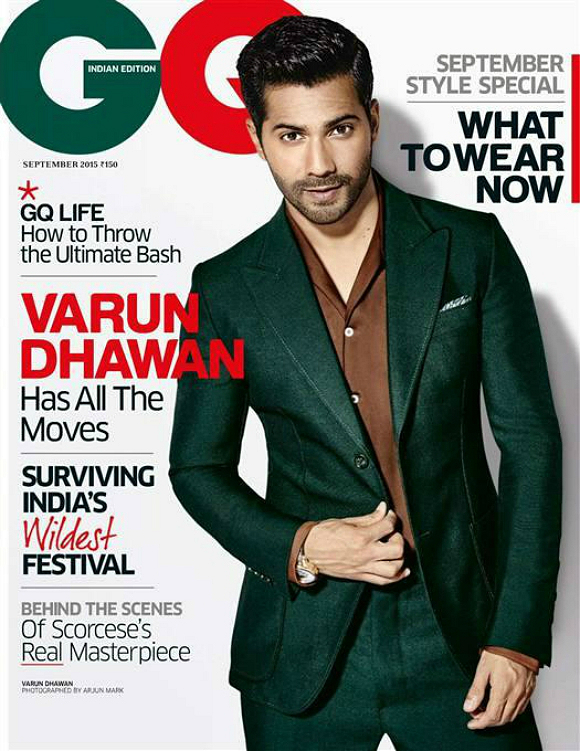 GQ has a new front man on their latest issue, with Varun Dhawan posing on the cover of the September Style Special Indian edition.