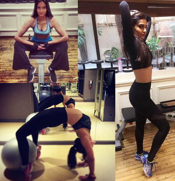 Gym Workout Photos of Bollywood Stars | DESIblitz