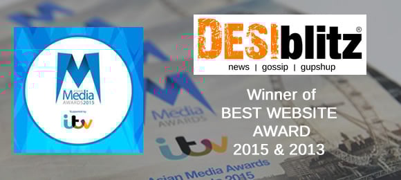 DESIblitz.com win BEST WEBSITE award at Asian Media Awards 2015