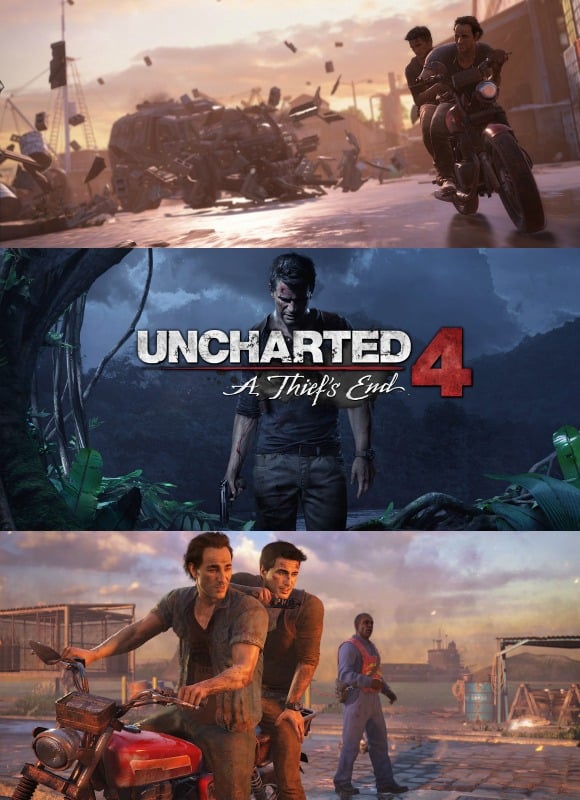 Footage of the new game from this year’s E3 saw Drake and Sully barreling through a city