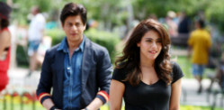 Shahrukh Khan and Kajol unveil Dilwale Trailer