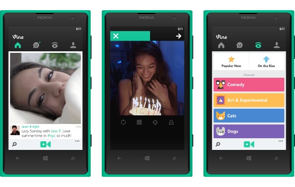 the rising popularity of apps that promote using short video messages, such as Vine and Snapchat.