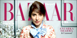 The gorgeous Anushka Sharma puts on a floral display for the latest cover of Harper’s Bazaar December issue.